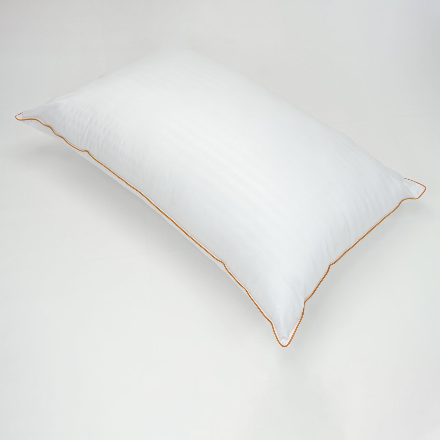 Soft Cotton Hotel Stripe Pillow Microfiber with golden piping