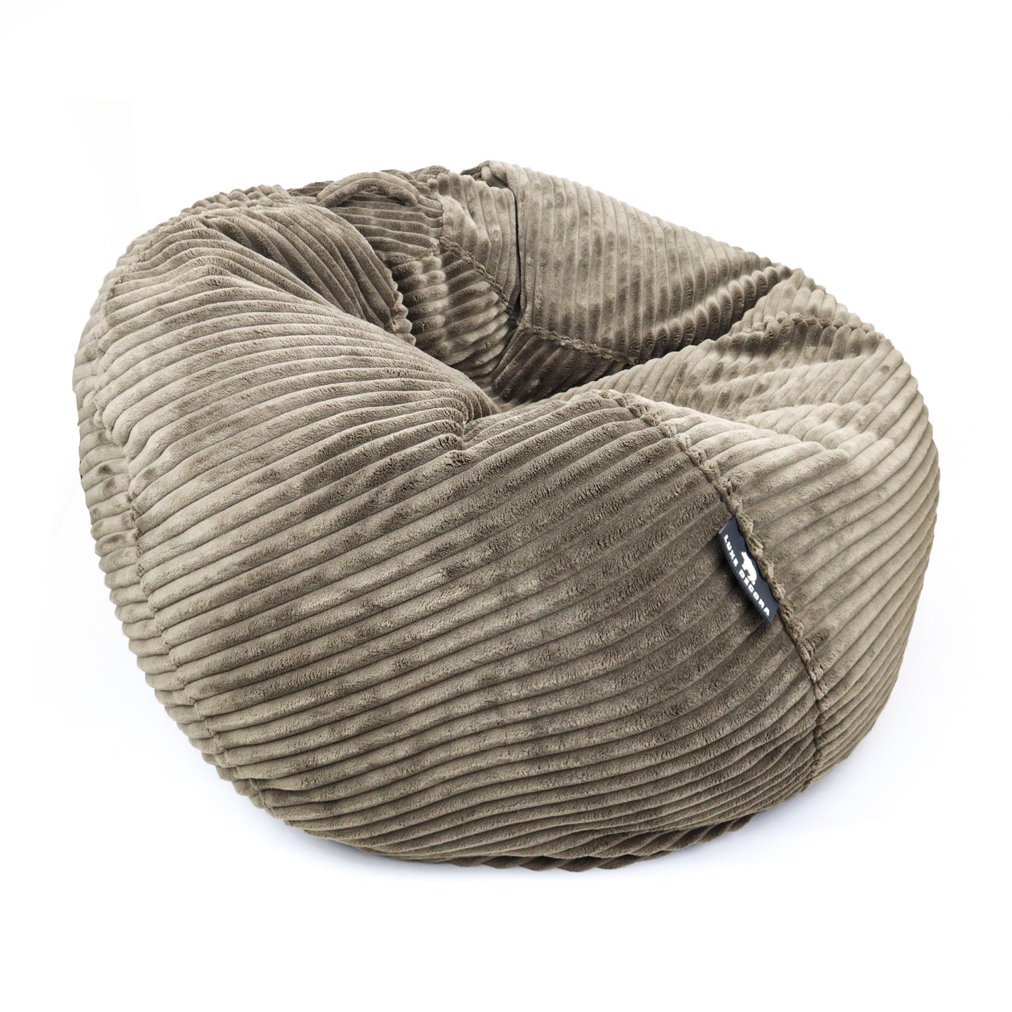 Solco - Channel Fur Bean Bag for Contemporary Comfort