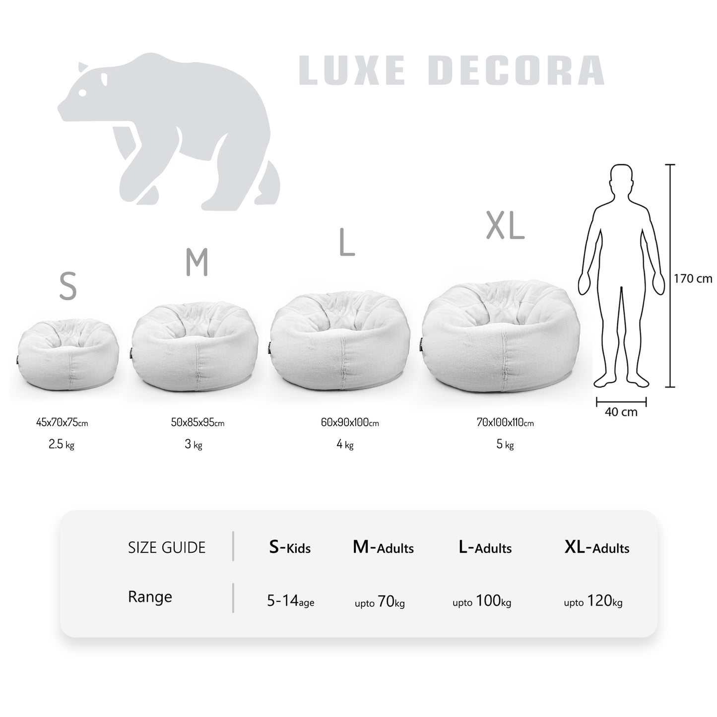 Cocoon - Plush Fur Bean Bag for Ultimate Comfort and Style
