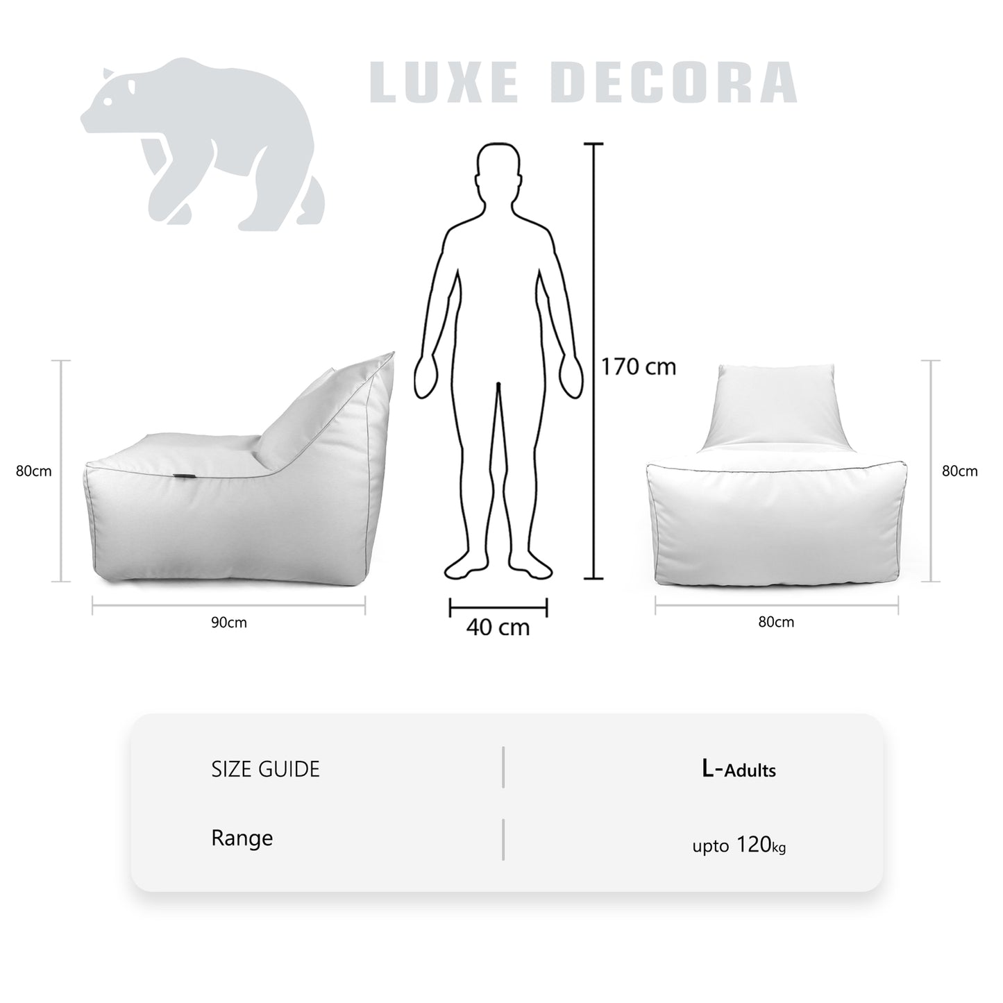 Sereno Bean Bag - Outdoor Poolside Lounger