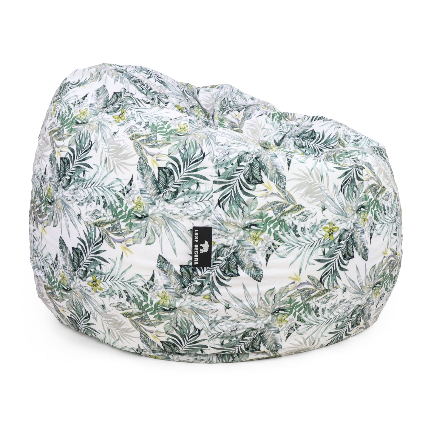 Luxe Decora Flora Collection - Meadow Mist - Soft Fabric Bean Bag for Your Space