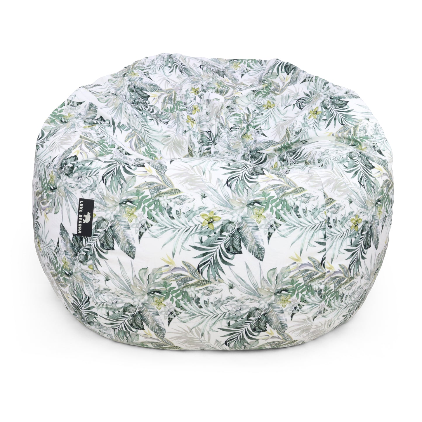 Luxe Decora Flora Collection - Meadow Mist - Soft Fabric Bean Bag for Your Space