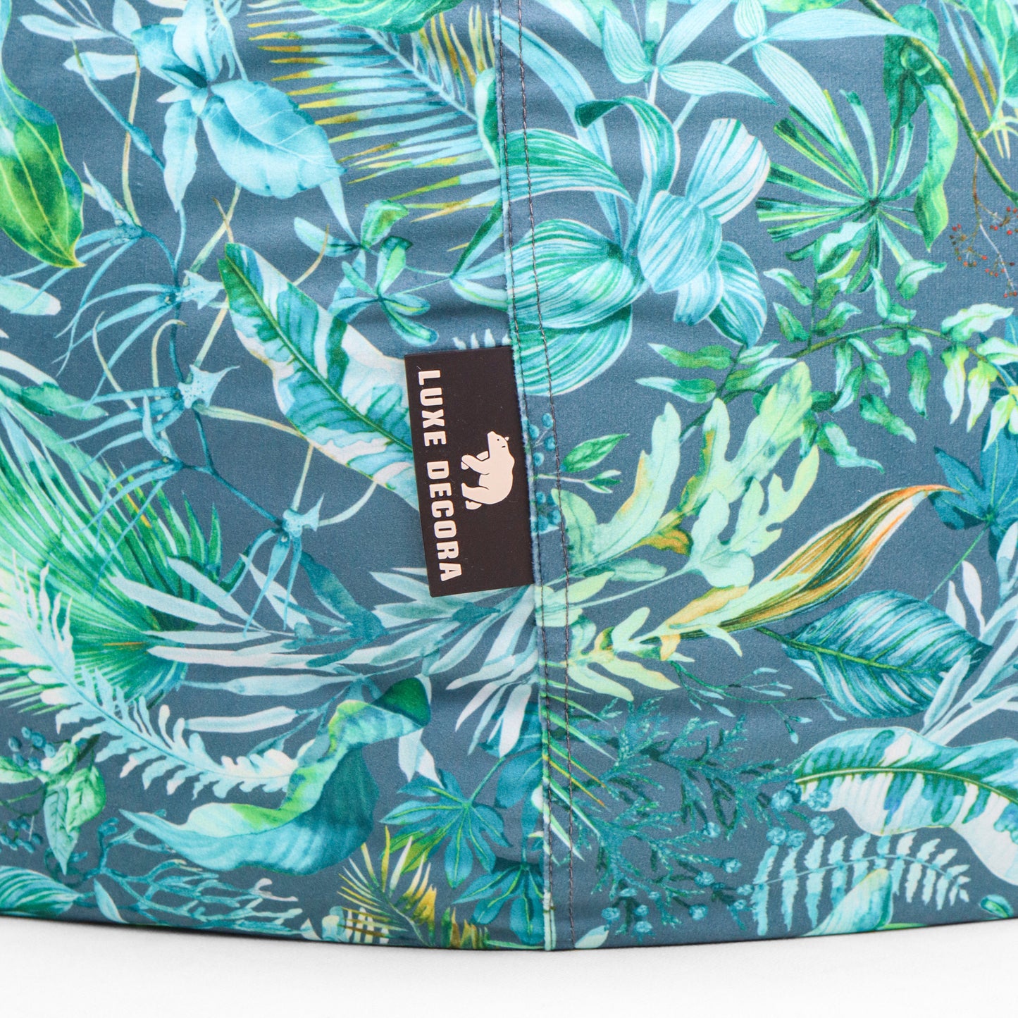 Luxe Decora Flora Collection - Tropical Lagoon – Tropical Design Fabric Bean Bag