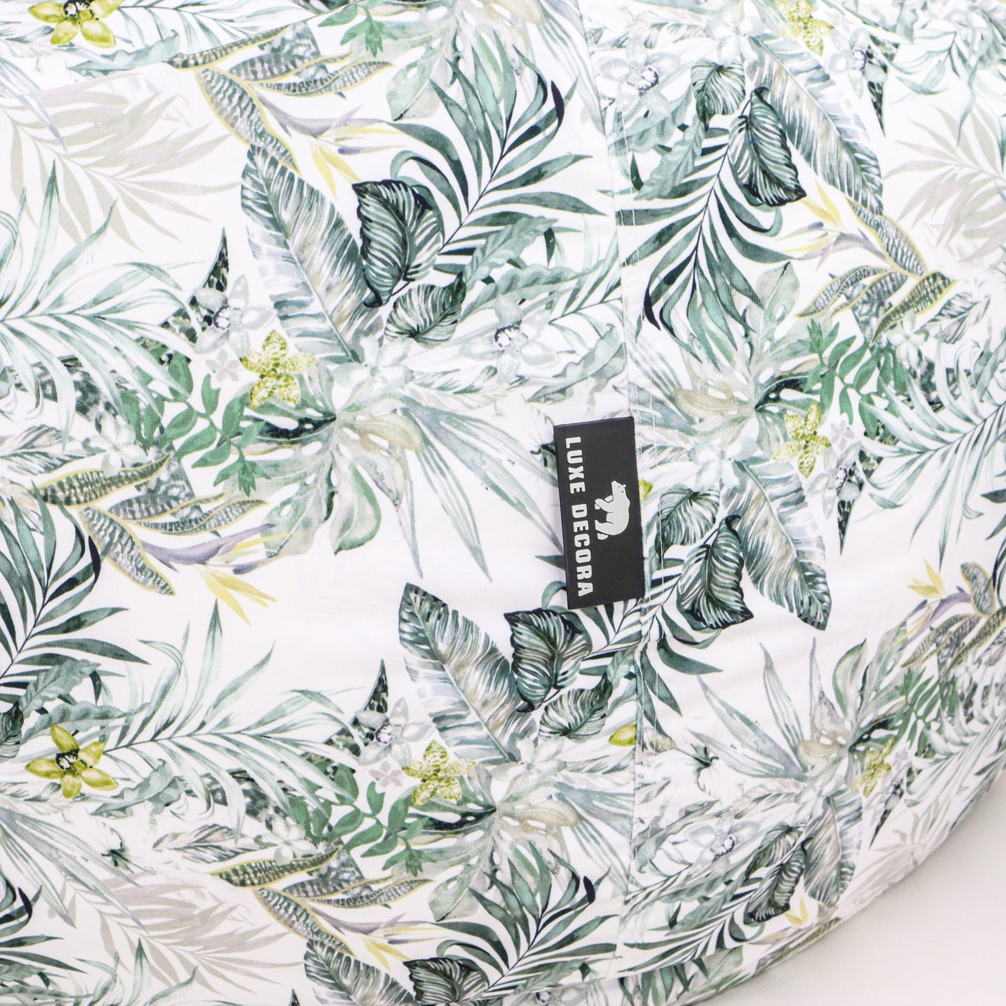 Luxe Decora Flora Collection - Meadow Mist - Soft Fabric Bean Bag for Your Space