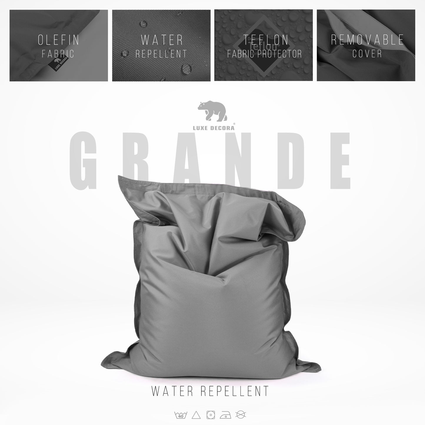 Grande Bean Bag - Outdoor Relaxation for Poolside & Beach