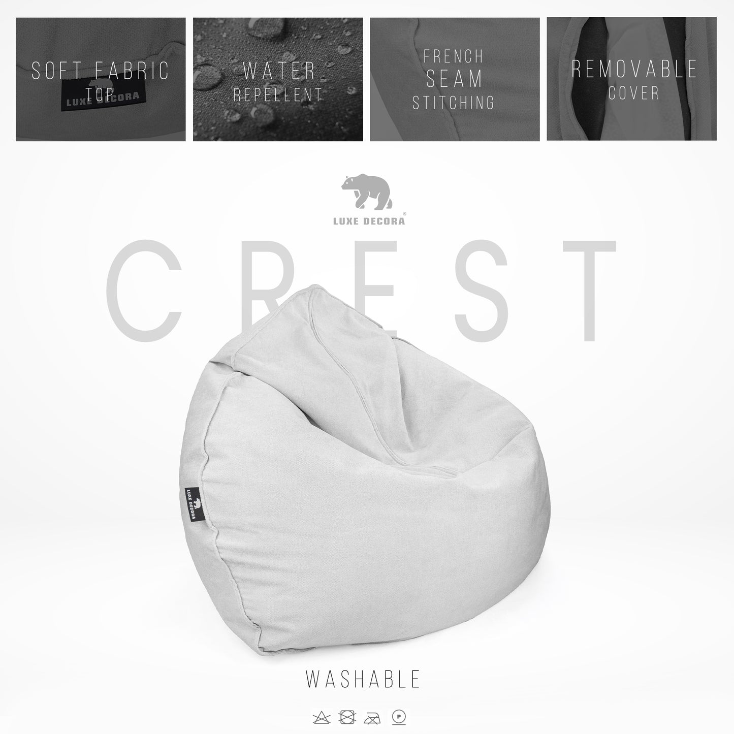 Crest – Unique, Soft and Inviting Bean Bag