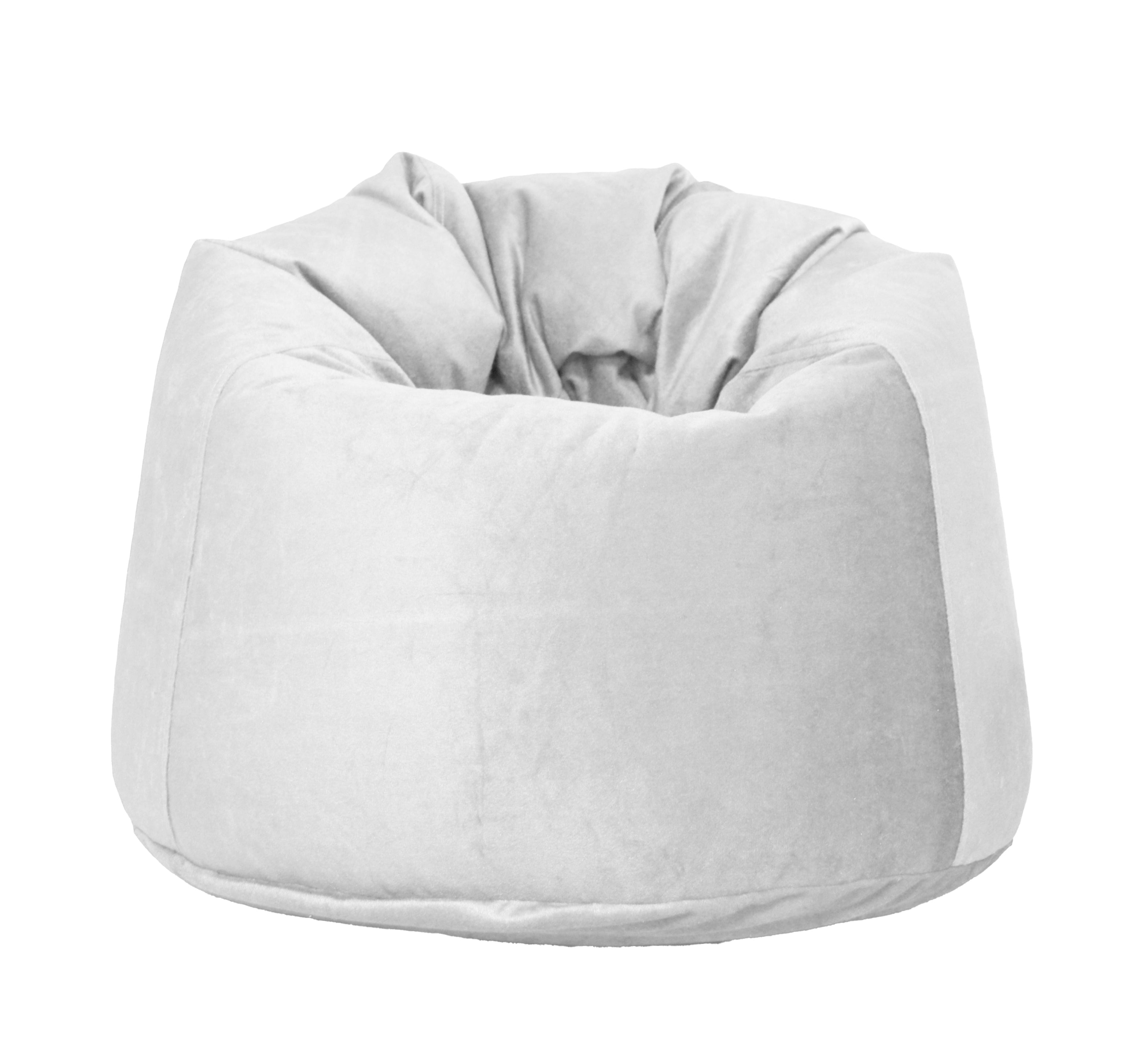 Grey suede bean bag hot sale