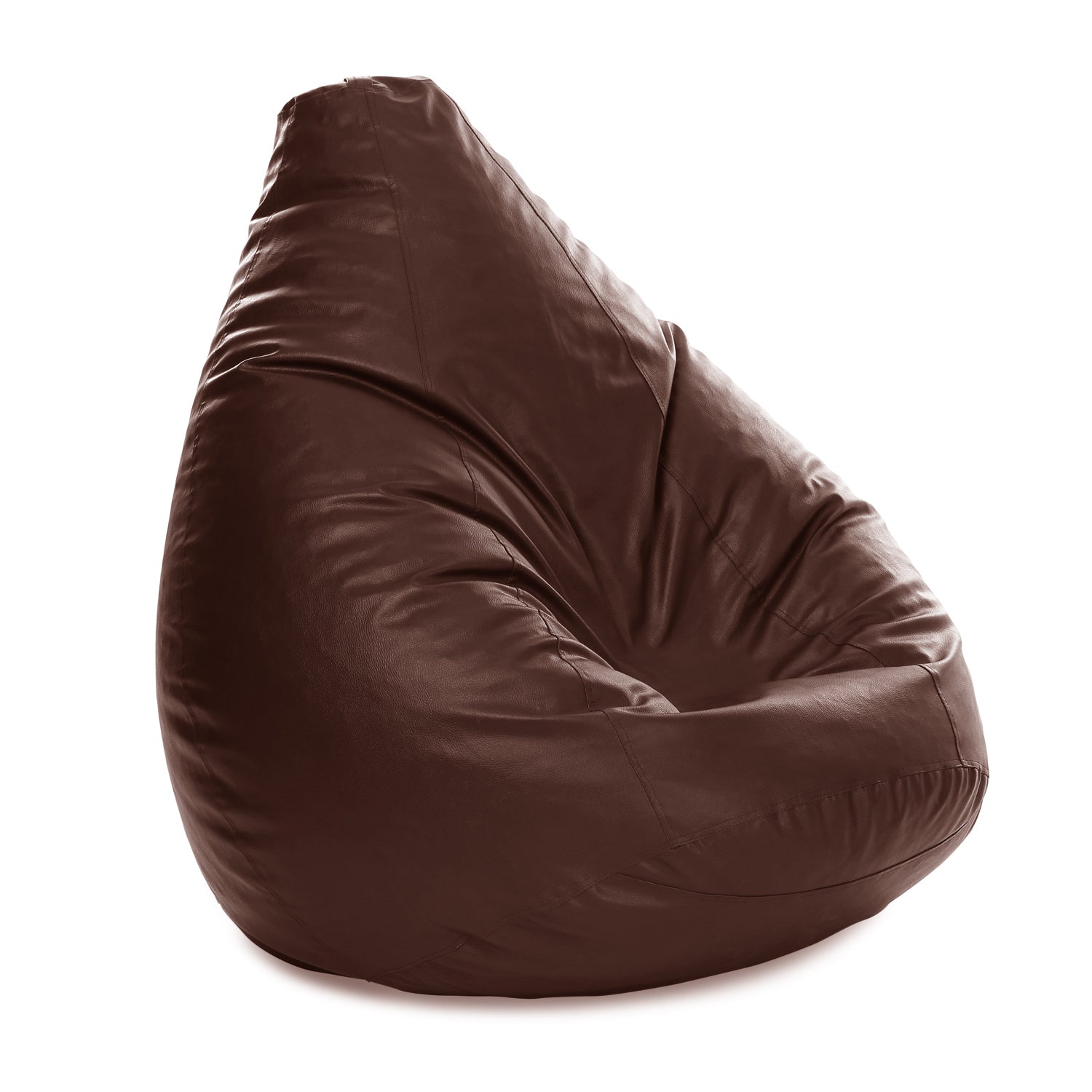 Buy Luxe Decora Classic Round Faux Leather Bean Bag with